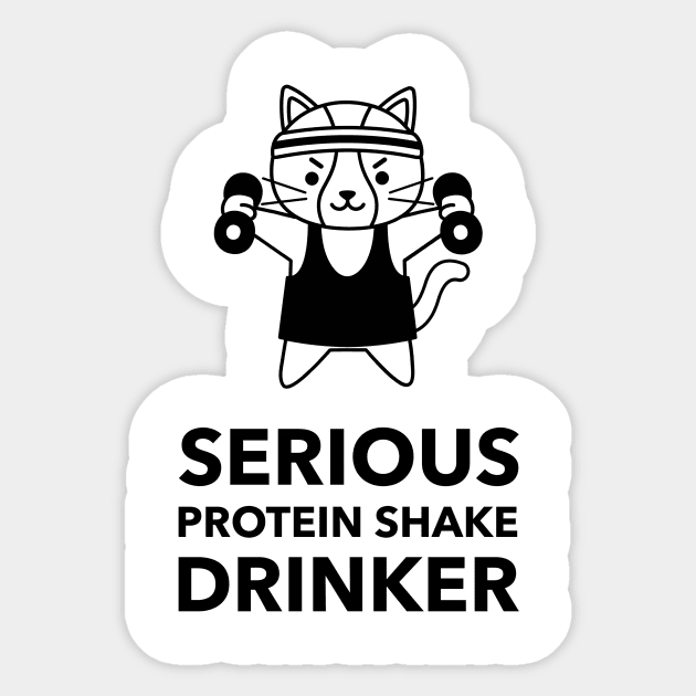 Serious Protein Shake Drinker - Premier Protein Shake Powder Atkins Protein Shakes Sticker by Medical Student Tees